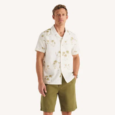 Nautica Mens Printed Short-sleeve Camp Shirt In Multi