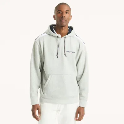 Nautica Mens Pullover Fleece Hoodie In Green