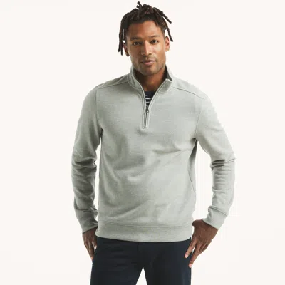 Nautica Mens Quarter-zip Fleece Sweatshirt In Green