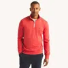 Nautica Mens Quarter-zip Sweatshirt In Multi