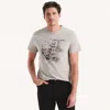 Nautica Mens Refuse To Sink Graphic T-shirt In Grey