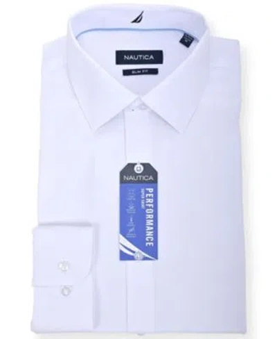 Nautica Mens Regular Fit Dress Shirt Regular Slim Fit