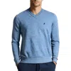 Nautica Mens Ribbed Trim Knit Pullover Sweater In Blue