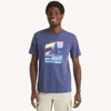 Nautica Mens Sailboat Graphic T-shirt In Multi
