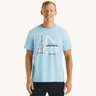 Nautica Mens Sailboat Sleep T-shirt In Multi