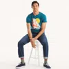 Nautica Mens Sailing Apparel Graphic T-shirt In Blue