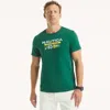 Nautica Mens Sailing Club Graphic T-shirt In Gray