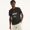 Nautica Mens Sailing Graphic T-shirt In Black
