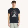 Nautica Mens Sailing Graphic T-shirt In Blue