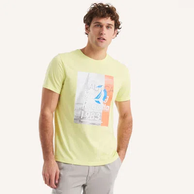 Nautica Mens Sailing Regatta Graphic T-shirt In Multi