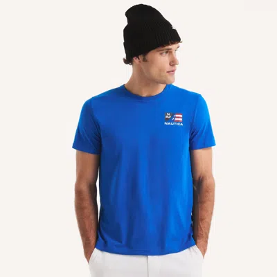 Nautica Mens Sailing Team Graphic T-shirt In Multi