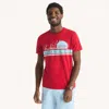 Nautica Mens Sailing Team Graphic T-shirt In Multi