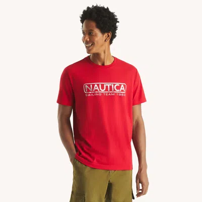 Nautica Mens Sailing Team Graphic T-shirt In Multi