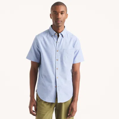 Nautica Mens Short-sleeve Shirt In Blue