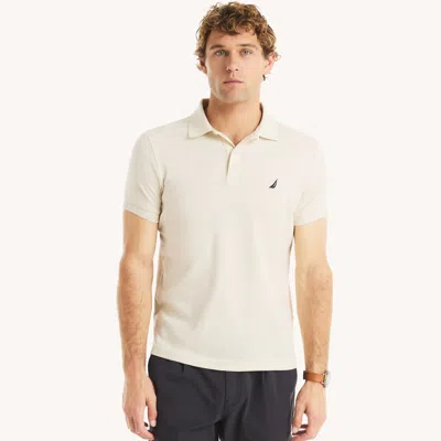 Nautica Mens Slim Fit Deck Polo In White