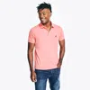 Nautica Mens Slim Fit Interlock Polo In Pink