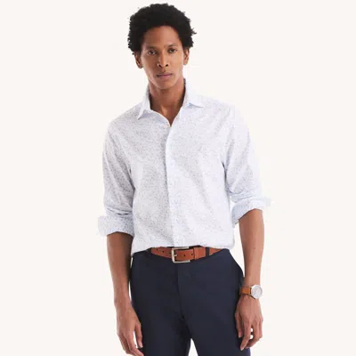 Nautica Mens Slim Fit Wrinkle-resistant Printed Shirt