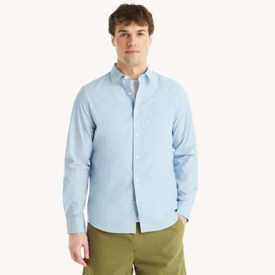 Nautica Mens Slim Fit Wrinkle-resistant Printed Shirt In Multi