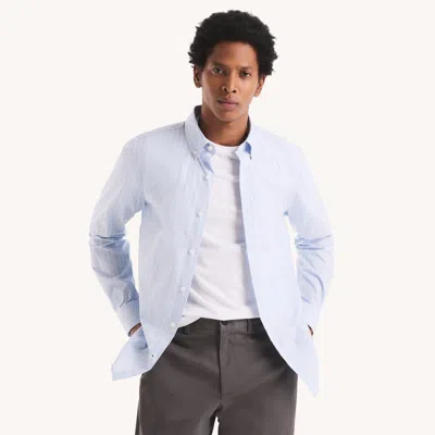 Nautica Mens Slim Fit Wrinkle-resistant Striped Shirt In Multi