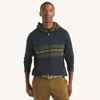 Nautica Mens Snap-button Fleece Hoodie In Green