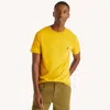 Nautica Mens Solid Crewneck T-shirt In Yellow