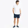 Nautica Mens Solid Oxford Short-sleeve Shirt In White