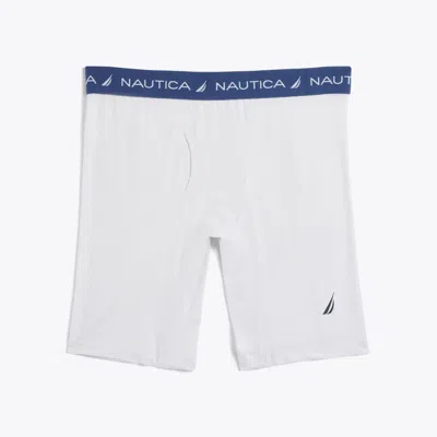 Nautica Mens Solid Performance Undershort In White