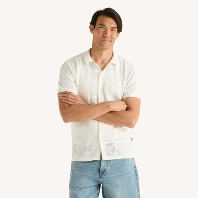 Nautica Mens Stitched Button-front Sweater Polo In Multi