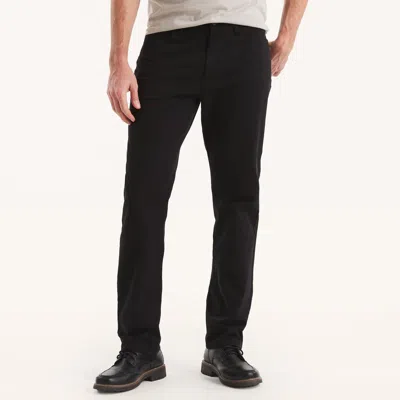 Nautica Mens Straight Fit Stretch Pant In Black