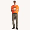 Nautica Mens Straight Fit Stretch Pant In Brown