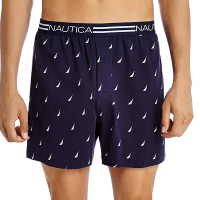 Nautica Mens Stretch Knit Boxers In Multi