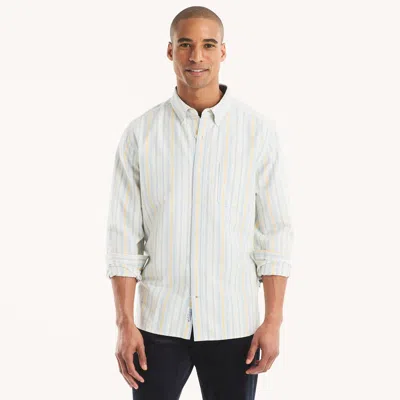 Nautica Mens Striped Oxford Shirt In Multi