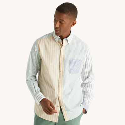 Nautica Mens Striped Shirt In White