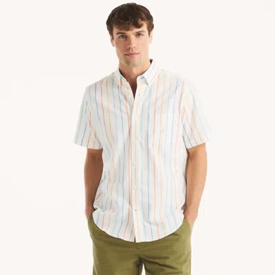 Nautica Mens Striped Short-sleeve Shirt In Multi