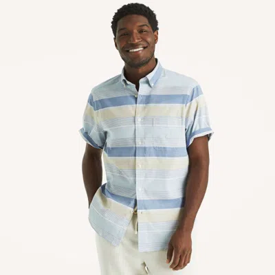 Nautica Mens Striped Short-sleeve Shirt In Multi