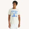 Nautica Mens Surf Club Graphic T-shirt In Multi