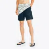Nautica Mens Sustainably Crafted 8" Diagonal Stripe Quick-dry Swim In Multi