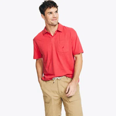 Nautica Mens Sustainably Crafted Classic Fit Polo In Pink