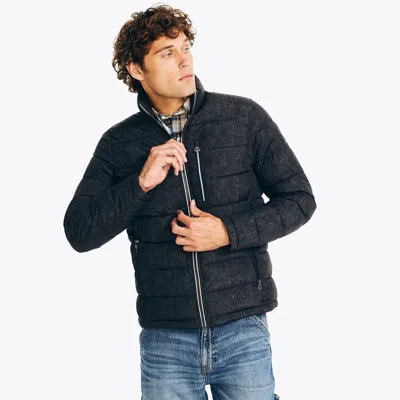Nautica Mens Sustainably Crafted Full-zip Jacket In Grey