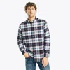 Nautica Mens Sustainably Crafted Plaid Flannel Shirt In White