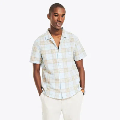 Nautica Mens Sustainably Crafted Plaid Short-sleeve Shirt In Multi
