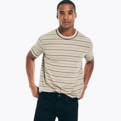 Nautica Mens Sustainably Crafted Striped T-shirt In Multi