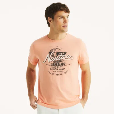 Nautica Mens Sustainably Crafted Surfboards Graphic T-shirt In Multi