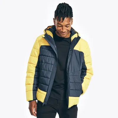 Nautica Mens Sustainably Crafted Tempasphere Puffer Jacket In Blue