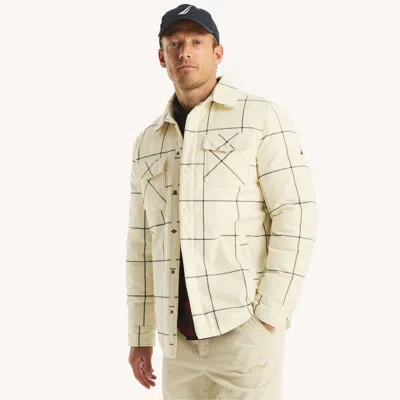 Nautica Mens Tempasphere Flannel Shirt Jacket In Multi