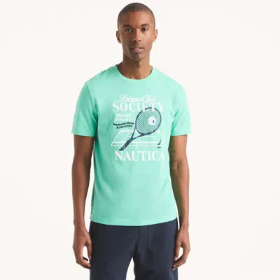 Nautica Mens Tennis Graphic T-shirt
