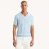 Nautica Mens Textured Argyle Sweater Polo In Blue