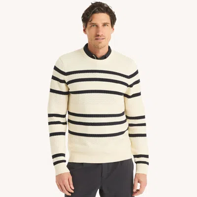 Nautica Mens Textured Crewneck Sweater In Multi