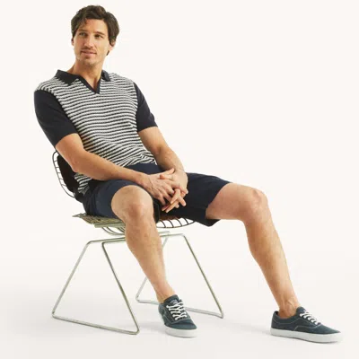 Nautica Mens Textured Sweater Polo In Multi
