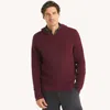Nautica Mens Thermal Hoodie In Burgundy